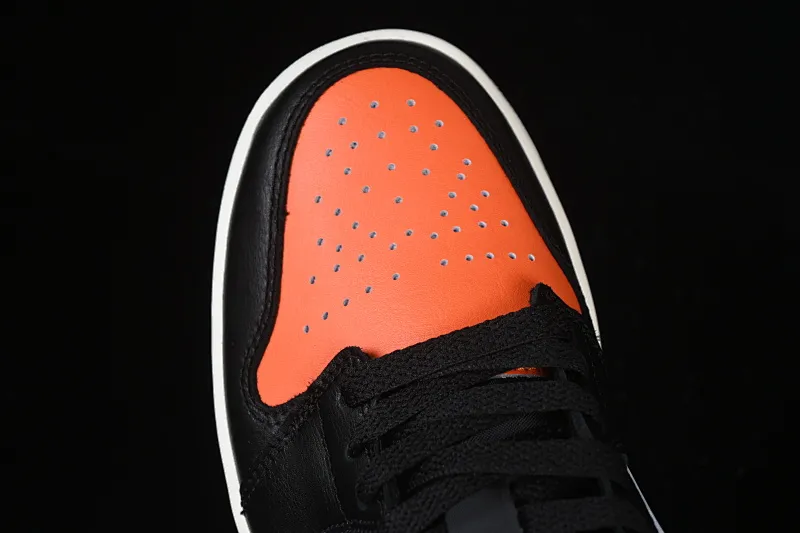 All categories Air Jordan Jordan series basketball shoes Air Jordan 1 Low G version pure original Air Jordan 1 Low AJ1 Joe 1 black and white orange low-top retro cultural basketball shoes 553558-081